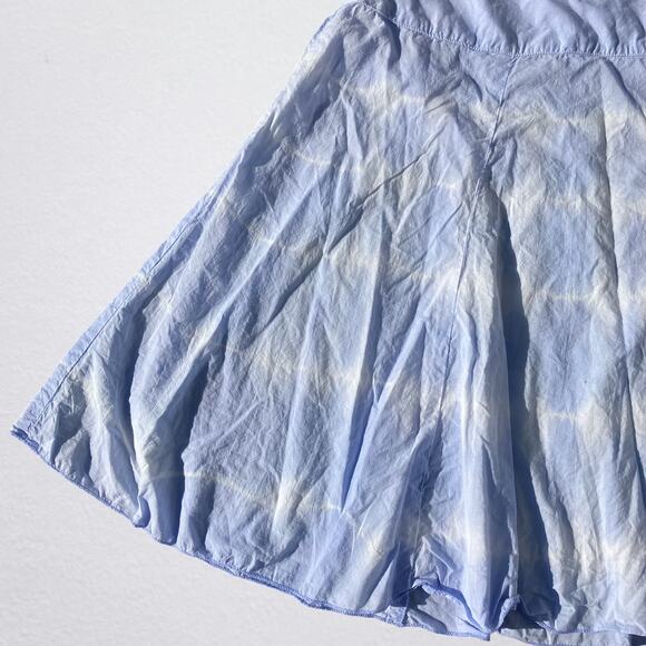 Blue tie dye short skirt, fairycore bohemian hippie boho chic Y2K indie earthy - Picture 3 of 6